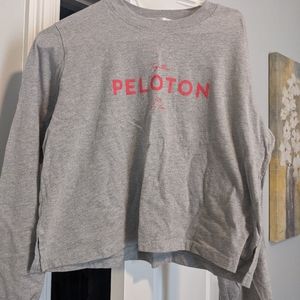 Peloton grey long sleeve shirt size large